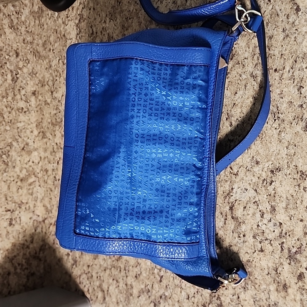 kate spade Electric Blue Leather Crossbody Bag - Picture 4 of 11